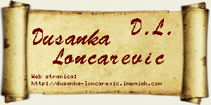 Dušanka Lončarević vizit kartica